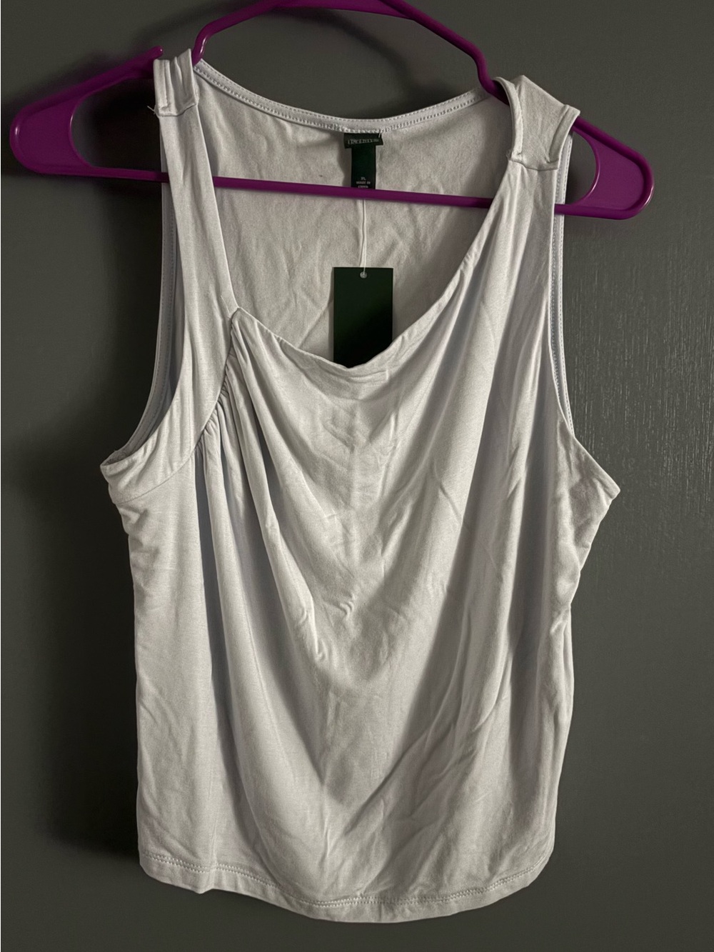London Times Draped Cowl Neck Tank